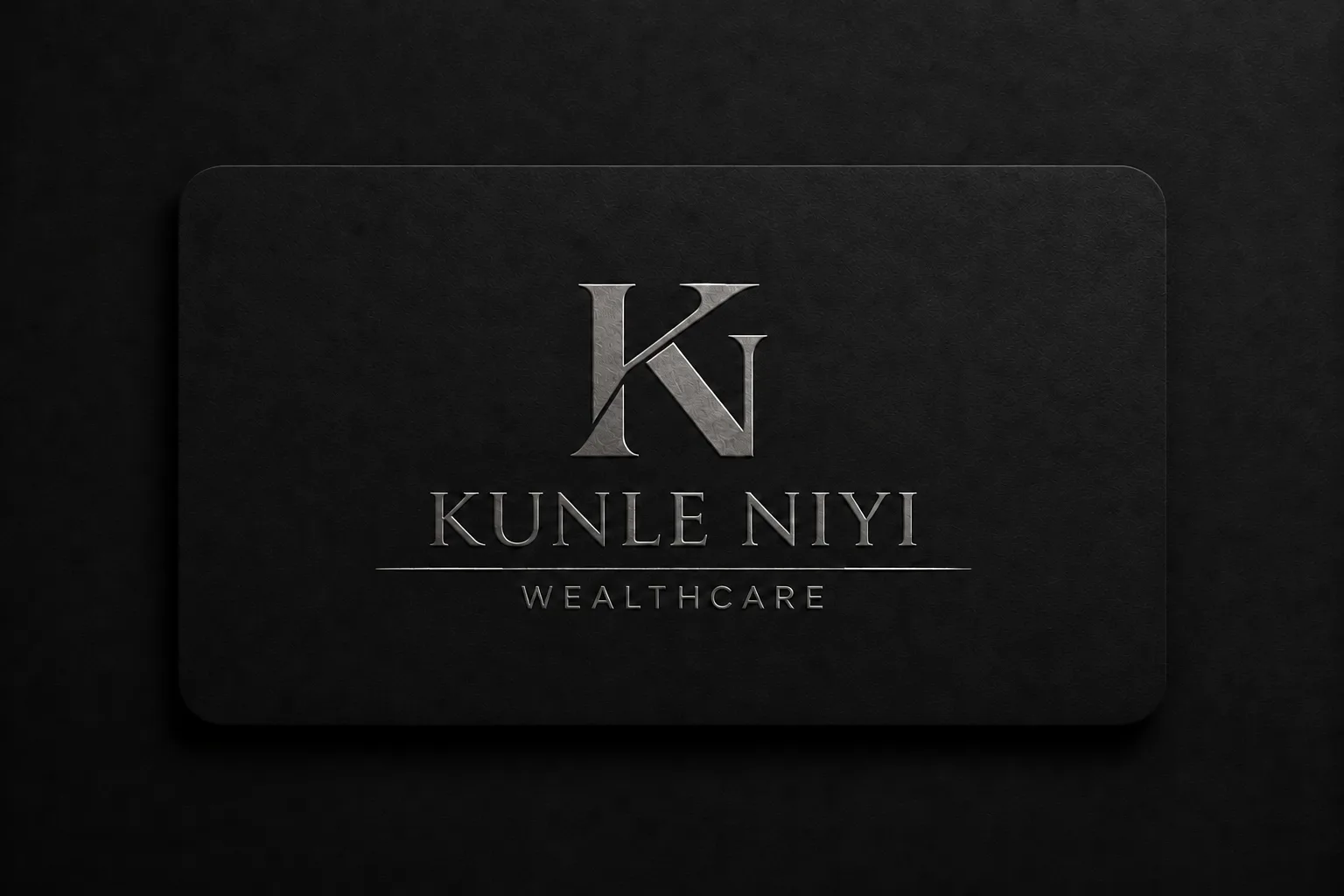 Kunle Niyi — business card front design